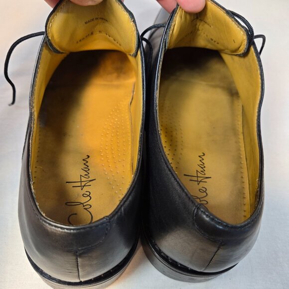 COLE HAAN Williams Formal Black Leather Cap Oxford Dress Shoes Men's Size 11M. - Picture 15 of 16